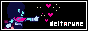 An 88 by 31 button for Deltarune.